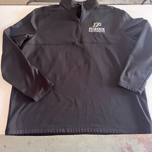 Port Authority Purdue University embroider Quarter Zip fleece lined pullover